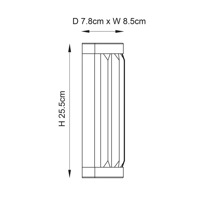 Endon 91820 Shimmer 2lt Wall Chrome plate & clear crystal 2 x 18W G9 clear capsule (Required) - westbasedirect.com