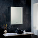 Endon 91833 Nero 1lt Wall Mirrored glass & matt silver paint 9.8W LED (SMD 2835) Cool White - westbasedirect.com