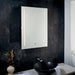 Endon 91833 Nero 1lt Wall Mirrored glass & matt silver paint 9.8W LED (SMD 2835) Cool White - westbasedirect.com