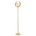 Endon 91934 Hoop 1lt Floor Brushed brass plate 40W E27 GLS (Required) - westbasedirect.com