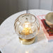 Endon 91973 Dimple 1lt Table Satin brass plate & champagne lustre glass 25W E14 golf (Required) - westbasedirect.com