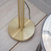 Endon 91974 Dimple 3lt Floor Satin brass plate & champagne lustre glass 3 x 25W E14 golf (Required) - westbasedirect.com