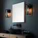 Endon 91993 Herbert 1lt Wall Textured black 10W LED E27 (Required) - westbasedirect.com