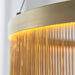 Endon 92176 Zelma 1lt Pendant Satin brass plate & gold effect chain 20W LED tape module (SMD 2835) Warm White - westbasedirect.com