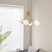 Endon 92217 Bloom 6lt Pendant Satin brass plate & opal glass 6 x 3W LED G9 (Required) - westbasedirect.com