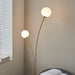 Endon 92219 Bloom 2lt Floor Satin brass plate & opal glass 2 x 3W LED G9 (Required) - westbasedirect.com