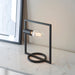 Endon 92224 Shape Rectangle 1lt Table Matt black 10W LED E27 (Required) - westbasedirect.com