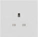 BG 923 White Square Edge 13A Single Unswitched Socket - westbasedirect.com