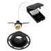 Saxby 92538 Trimless Downlight round Black 50W Matt black paint 50W GU10 reflector (Required) - westbasedirect.com