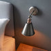 Endon 92866 Hal 1lt Wall Aged pewter & aged copper plate 10W LED E27 (Required) - westbasedirect.com