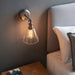 Endon 92874 Hal 1lt Wall Aged pewter, aged copper plate & clear glass 10W LED E27 (Required) - westbasedirect.com