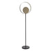 Endon 92879 Cal 1lt Floor Brushed nickel plate & matt black 10W LED E27 (Required) - westbasedirect.com