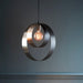 Endon 92880 Cal 1lt Pendant Brushed nickel plate & matt black 10W LED E27 (Required) - westbasedirect.com