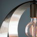 Endon 92880 Cal 1lt Pendant Brushed nickel plate & matt black 10W LED E27 (Required) - westbasedirect.com