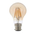 Endon 93029 B22 LED filament GLS 1lt Accessory Amber glass 6W LED B22 Warm White - westbasedirect.com