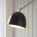 Endon 93431 Lehal 1lt Wall Polished nickel plate & matt black 10W LED E27 (Required) - westbasedirect.com