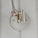 Endon 93431 Lehal 1lt Wall Polished nickel plate & matt black 10W LED E27 (Required) - westbasedirect.com