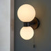 Endon 93523 Pulsa 2lt Wall Matt black & matt white glass 2 x 3W LED G9 (Required) - westbasedirect.com