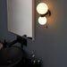 Endon 93523 Pulsa 2lt Wall Matt black & matt white glass 2 x 3W LED G9 (Required) - westbasedirect.com