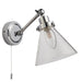 Endon 93853 Faraday 1lt Wall Chrome plate & clear glass 3W LED G9 (Required) - westbasedirect.com