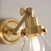 Endon 93854 Faraday 1lt Wall Satin brass plate & clear glass 3W LED G9 (Required) - westbasedirect.com