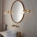 Endon 93854 Faraday 1lt Wall Satin brass plate & clear glass 3W LED G9 (Required) - westbasedirect.com