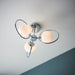 Endon 93902 Orb 3lt Semi flush Chrome plate & opal glass 3 x 3W LED G9 (Required) - westbasedirect.com