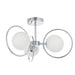 Endon 93902 Orb 3lt Semi flush Chrome plate & opal glass 3 x 3W LED G9 (Required) - westbasedirect.com