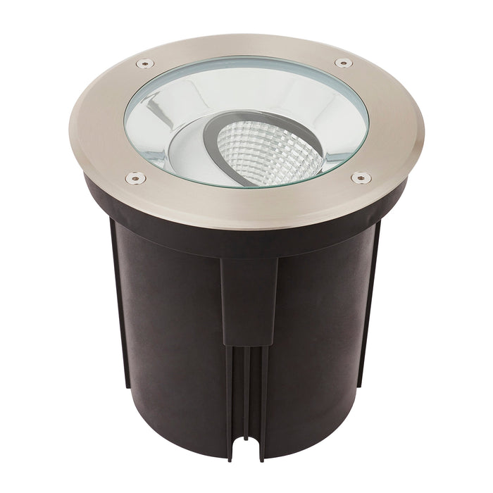 Saxby 94059 Hoxton IP67 16.5W Brushed stainless steel & clear glass 16.5W LED module (COB) Warm White - westbasedirect.com