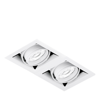 Aurora EN-MGU102MW EDLM GU10 Adjustable IP20 Twin Multiple Downlight Matt White