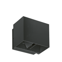 Aurora EN-WL10BLK/40 Klay 240V 10W IP65 Single Multi-Directional LED Wall Light Black 4000K