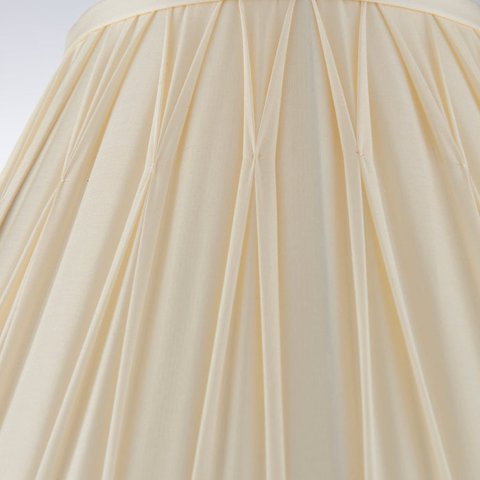 Endon 94352 Chatsworth 1lt Shade Ivory silk 60W E27 or B22 GLS (Required) - westbasedirect.com