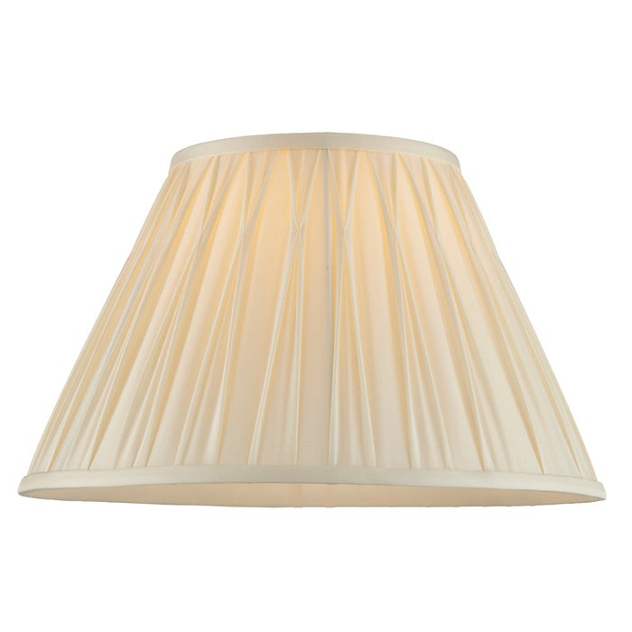 Endon 94353 Chatsworth 1lt Shade Ivory silk 60W E27 or B22 GLS (Required) - westbasedirect.com