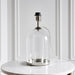 Endon 94367 Dinton 1lt Table Bright nickel plate & clear glass 10W LED E27 (Required) - westbasedirect.com