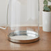 Endon 94367 Dinton 1lt Table Bright nickel plate & clear glass 10W LED E27 (Required) - westbasedirect.com