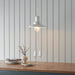 Endon 94371 Polperro 1lt Pendant Gloss cream & clear glass 42W E27 Eco GLS (Required) - westbasedirect.com