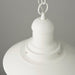 Endon 94371 Polperro 1lt Pendant Gloss cream & clear glass 42W E27 Eco GLS (Required) - westbasedirect.com