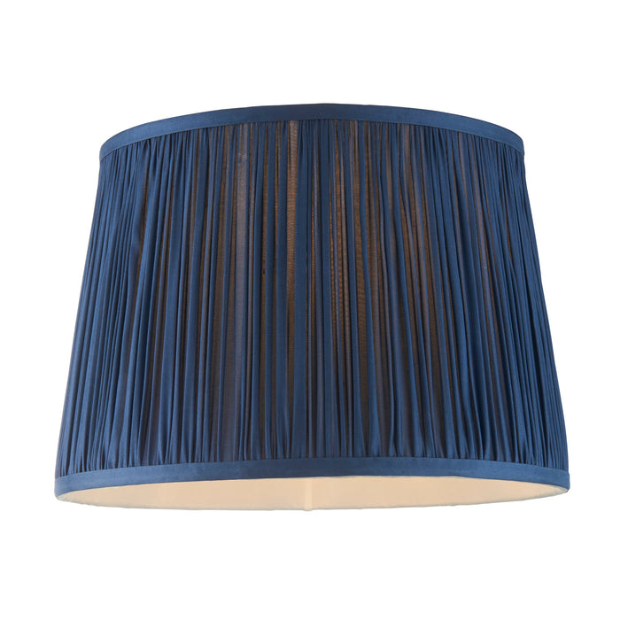 Endon 94384 Wentworth 1lt Shade Midnight blue silk 60W E27 or B22 GLS (Required) - westbasedirect.com