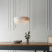 Endon 94396 Malmesbury 6lt Pendant Silver grey fabric, clear glass & chrome plate 6 x 2.5W LED G9 Warm White (Required) - westbasedirect.com