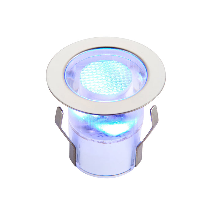 Saxby 94422 Kios 2 blue IP44 0.45W Polished stainless steel & clear pc 10 x 0.45W LED module (SMD 2835) - westbasedirect.com