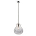 Endon 94521 Utopia 1lt Pendant Clear glass & chrome plate 40W E27 GLS (Required) - westbasedirect.com