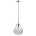 Endon 94521 Utopia 1lt Pendant Clear glass & chrome plate 40W E27 GLS (Required) - westbasedirect.com
