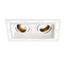 Saxby 94754 Trimless Downlight twin 50W Matt white paint 2 x 50W GU10 reflector (Required) - westbasedirect.com