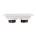 Saxby 94754 Trimless Downlight twin 50W Matt white paint 2 x 50W GU10 reflector (Required) - westbasedirect.com