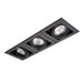 Saxby 94797 Xeno triple 50W Matt black paint 3 x 50W GU10 reflector (Required) - westbasedirect.com