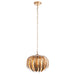 Endon 95035 Delphine 1lt Pendant Gold leaf 10W LED E27 (Required) - westbasedirect.com