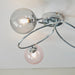 Endon 95290 Ellipse 3lt Semi flush Chrome plate with pink, champagne & grey tinted glass 3 x 3W LED G9 (Required) - westbasedirect.com