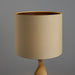 Endon 95455 Abia 1lt Table Oak effect resin & natural linen 10W LED E27 (Required) - westbasedirect.com