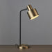 Endon 95464 Mayfield 1lt Table Matt antique brass plate & matt black 10W LED E27 (Required) - westbasedirect.com