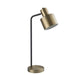 Endon 95464 Mayfield 1lt Table Matt antique brass plate & matt black 10W LED E27 (Required) - westbasedirect.com